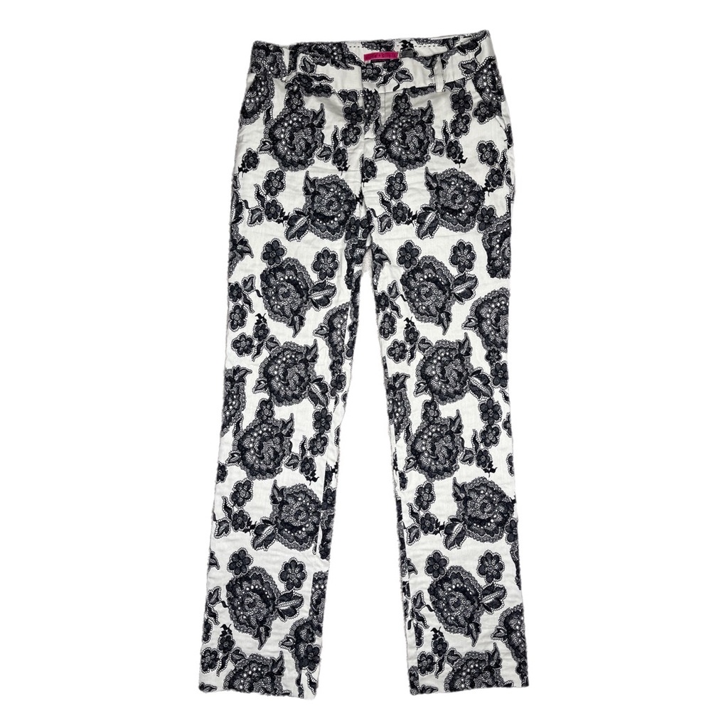 Alice + Olivia Lace Floral Print Pants SZ 8